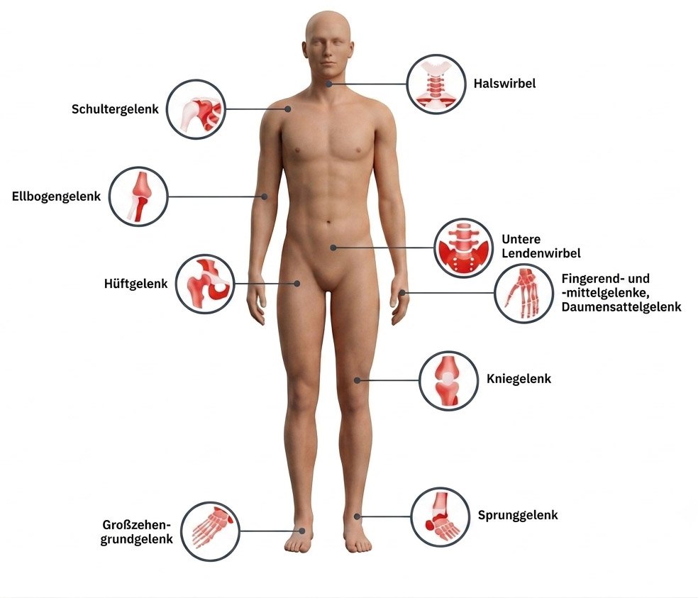 Fokussierte Stoßwellenbehandlung bei Arthrose und Gelenkbeschwerden
